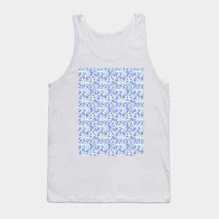 Watercolor geometric soft blue Tank Top